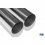 Silencieux arrière inox 2x76mm type 10 pour AUDI 80 CABRIOLET TYPE B4