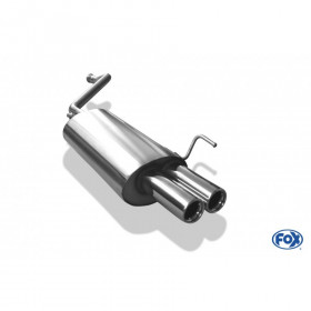 Silent rear duplex stainless steel 1x160x80mm type 53 for VOLKSWAGEN T5/T6 4-MOTION