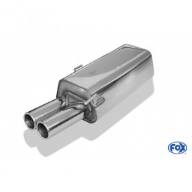 Silent rear duplex stainless steel 1x160x80mm type 53 for VOLKSWAGEN T5/T6 4-MOTION