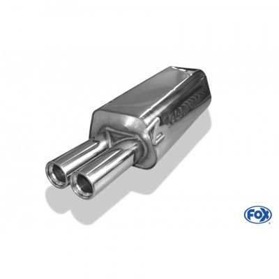 Silent rear duplex stainless steel 1x160x80mm type 53 for VOLKSWAGEN T5/T6 4-MOTION