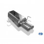 Silencieux arrière inox 2x76mm type 13 pour AUDI 80 TYPE B4