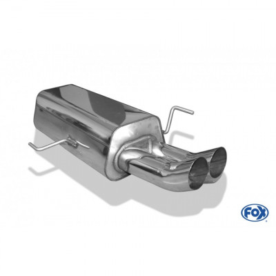 Silent rear duplex stainless steel 1x160x80mm type 53 for VOLKSWAGEN T5/T6 4-MOTION