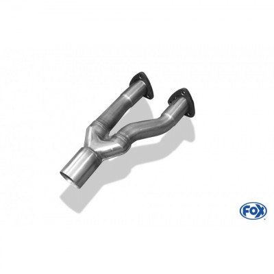 Tube de connexion inox pour AUDI 80 TYPE B4 (double catalyseur)