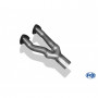 Tube de connexion inox pour AUDI 80 TYPE B4 (double catalyseur)