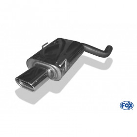 Silent rear duplex stainless steel 1x160x80mm type 53 for VOLKSWAGEN T5/T6 4-MOTION