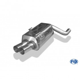 Silent rear duplex stainless steel 1x160x80mm type 53 for VOLKSWAGEN T5/T6 4-MOTION