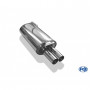 Silencieux arrière inox 2x63mm type 10 pour AUDI 100 QUATTRO TYPE C3