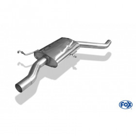 Silent rear duplex stainless steel 1x160x80mm type 53 for VOLKSWAGEN T5/T6 4-MOTION