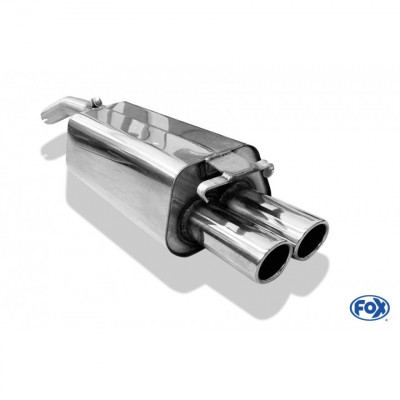 Silent rear duplex stainless steel 1x160x80mm type 53 for VOLKSWAGEN T5/T6 4-MOTION