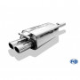 Silencieux arrière inox 2x76mm type 16 pour AUDI 100/A6 TYPE C4
