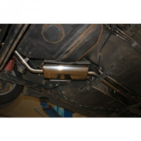 Silent rear duplex stainless steel 1x160x80mm type 53 for VOLKSWAGEN T5/T6 4-MOTION