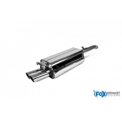 Silent rear duplex stainless steel 1x160x80mm type 53 for VOLKSWAGEN T5/T6 4-MOTION