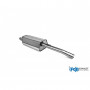 Silencieux arrière inox 2x76mm type 14 pour AUDI 100/A6 TYPE C4