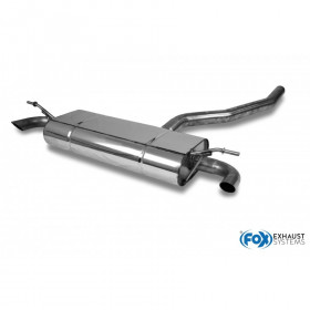 Silent rear duplex stainless steel (bumper exits) for MERCEDES CLA 250 4-MATIC TYPE 118