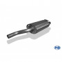 Silencieux arrière inox 2x70mm type 16 pour AUDI 100/A6 QUATTRO TYPE C4