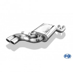 Silent rear duplex stainless steel 1x160x80mm type 53 for VOLKSWAGEN T5/T6 4-MOTION