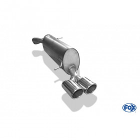 Silent rear duplex stainless steel 1x160x80mm type 53 for VOLKSWAGEN T5/T6 4-MOTION