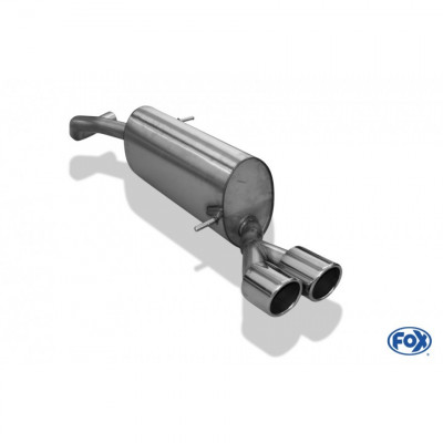 Silencieux arrière inox 2x90mm type 16 pour AUDI A1 COMPACT/SPORTBACK