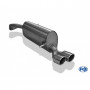 Silencieux arrière inox 2x90mm type 16 pour AUDI A1 COMPACT/SPORTBACK