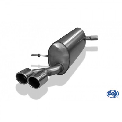 Silencieux arrière inox 2x90mm type 16 pour AUDI A1 COMPACT/SPORTBACK