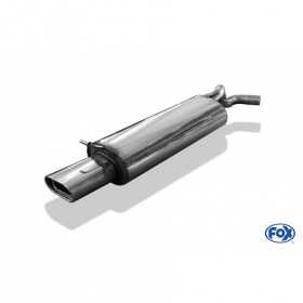 Silent rear duplex stainless steel 1x160x80mm type 53 for VOLKSWAGEN T5/T6 4-MOTION