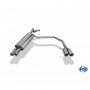 Silencieux arrière duplex inox 2x76mm type 13 pour AUDI A3 TYPE 8L