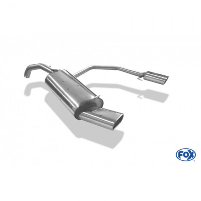 Silent rear duplex stainless steel 1x160x80mm type 53 for VOLKSWAGEN T5/T6 4-MOTION