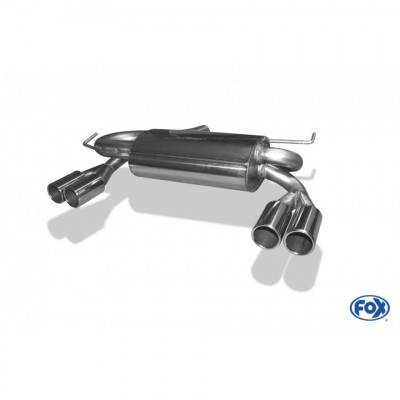 Silent rear duplex stainless steel 1x160x80mm type 53 for VOLKSWAGEN T5/T6 4-MOTION