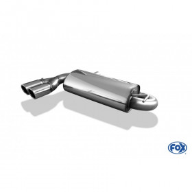 Silencieux arrière inox 2x80mm type 16 pour AUDI S3 TYPE 8L