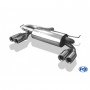 Silencieux arrière duplex inox 2x80mm type 13 pour AUDI S3 TYPE 8L