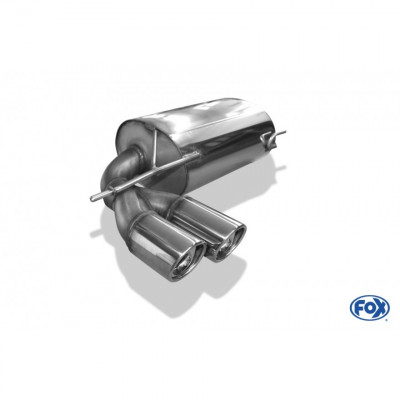 Silencieux arrière inox 2x90mm type 17 pour AUDI S3 TYPE 8P
