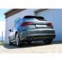 Silencieux arrière inox 2x80mm type 16 pour AUDI A3 S-LINE TYPE 8V