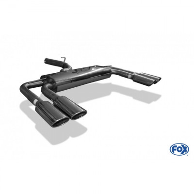 Silencieux arrière duplex inox 2x106x71mm type 44 pour AUDI S3 CABRIOLET TYPE 8V