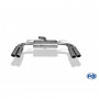 Silencieux arrière duplex inox 2x90mm type 16 pour AUDI A3 SPORTBACK TYPE 8V