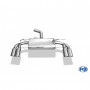 Silent rear duplex stainless steel 1x160x80mm type 53 for VOLKSWAGEN T5/T6 4-MOTION