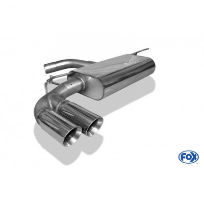 Silent rear duplex stainless steel 1x160x80mm type 53 for VOLKSWAGEN T5/T6 4-MOTION