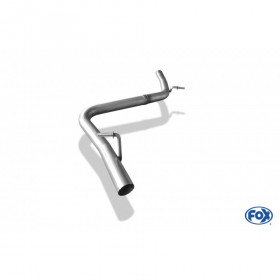 Tube de suppression de silencieux avant inox pour AUDI A4 TYPE B6