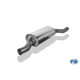 Silent rear duplex stainless steel 1x160x80mm type 53 for VOLKSWAGEN T5/T6 4-MOTION