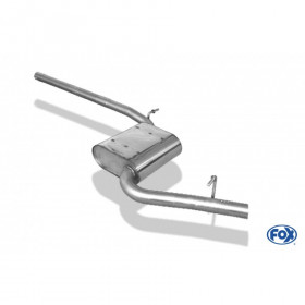 Silent rear duplex stainless steel 1x160x80mm type 53 for VOLKSWAGEN T5/T6 4-MOTION