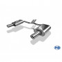 Silencieux arrière duplex inox 1x90mm type 17 pour AUDI A4 CABRIOLET TYPE 8H