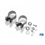 Silencieux arrière duplex inox 1x90mm type 17 pour AUDI A4 CABRIOLET TYPE 8H