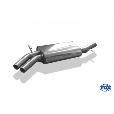 Silent rear duplex stainless steel 1x160x80mm type 53 for VOLKSWAGEN T5/T6 4-MOTION