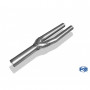 Silent rear duplex stainless steel 1x160x80mm type 53 for VOLKSWAGEN T5/T6 4-MOTION