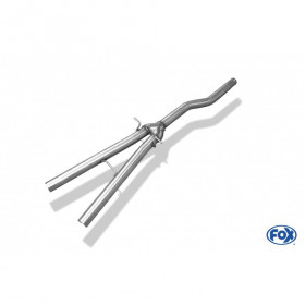 Tube de suppression de silencieux arrière inox pour AUDI A4 QUATTRO TYPE B7