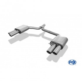 Silent rear duplex stainless steel 1x160x80mm type 53 for VOLKSWAGEN T5/T6 4-MOTION