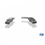 Silencieux arrière duplex inox 2x90mm type 25 pour AUDI A4 QUATTRO TYPE B8