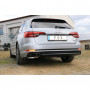 Silencieux arrière inox 2x80mm type 25 pour AUDI A4 QUATTRO TYPE B9