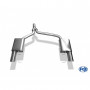 Silencieux arrière duplex inox 1x100mm type 16 pour AUDI A5 COUPE QUATTRO TYPE B8/8T