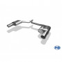 Silencieux arrière duplex inox 1x100mm type 16 pour AUDI A5 COUPE QUATTRO TYPE B8/8T