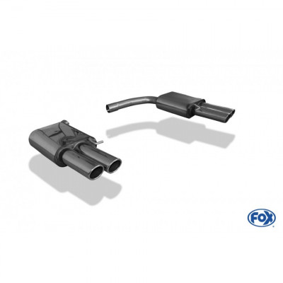 Silencieux arrière duplex inox 2x90mm type 17 pour AUDI A5 SPORTBACK TYPE B8/8T